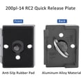 thumbnail image 2 of ERDS-2 PCS Quick Release Plate Tripod Camera for Manfrotto Mount Plate 200pl-14 RC2 Cameras Tripod Head, 2 of 4