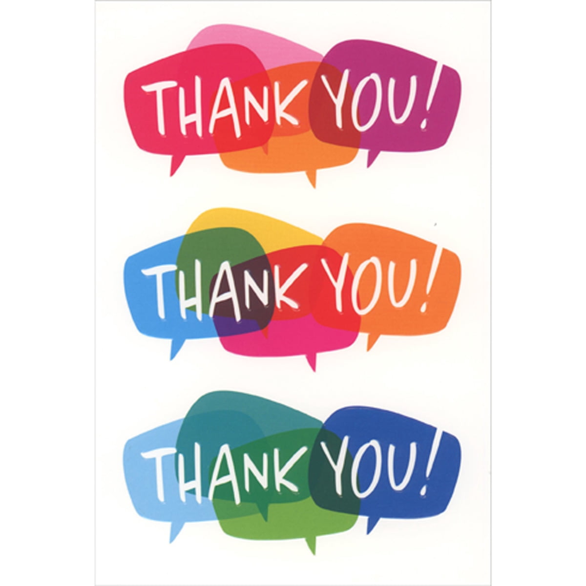 Jumbo 2' x 3' Thank You Card with Large Package, Multilingual