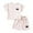 White, variant on Wdgfv Toddler Boys Girls Short Sleeve Striped Tee Pullover Top with Shorts Casual Outfit Set 6-12 Months