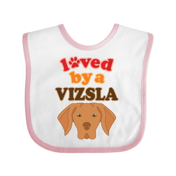 Inktastic Vizsla Dog Lover Boys or Girls Baby Bib