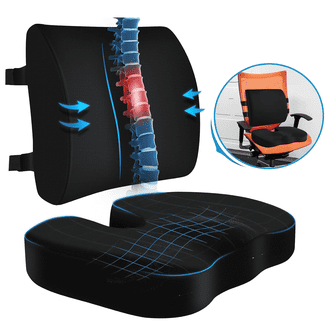 NEXPURE Memory Foam Lumbar Support Pillow, Ergonomic Back Support