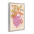 thumbnail image 3 of Stupell Industries Girl Hugging Strawberry People Painting Gray Framed Art Print Wall Art, 20 x 30, 3 of 8