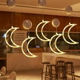 thumbnail image 2 of Christmas Window Lights Decorations, Battery Powered LED Light Moon Shaped Hanging Pendant, for Xmas Tree Fireplace Indoor Decor, 2 of 6