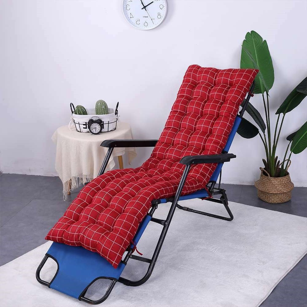 Sun Lounger Chair Cushions NonSlip Rocking Garden Recliner Seat