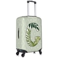 thumbnail image 4 of Leaf Initial Name G Green Luggage Cover Elastic Washable Stretch Suitcase Protector Anti-Scratch Travel Suitcase Cover for Kid and Adult L (Fit 25-28 inch suitcase), 4 of 6