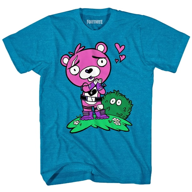 Epic Games Officially Licensed Fortnite Cuddle Team Leader Love Pink Bear Men S T Shirt Walmart Com Walmart Com