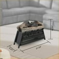 thumbnail image 4 of Electric Fireplace Insert, 23 Inch 3D Log Set Infrared Heater | Antique Black | Vent Free, 4 of 10