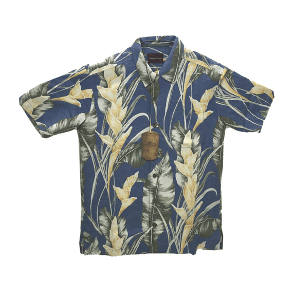 Tommy Bahama AT34671 Paradise Nation Short Sleeve Floral Silk Shirt Medium