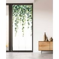 thumbnail image 2 of Window Privacy Film Botanical Vines Stained Glass Window Film Decorative Sun Block Window Cover Green Botanical Eucalyptus Leaves Window Clings Static Adhesive Sticker for Bathroom 35.4"x78.7", 2 of 7