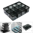 thumbnail image 4 of Caja de almacenamiento de plástico con compartimento para joya pendiente , tornillo, caja, caja, organizador de exhibición, contenedor Macarena Contenedor de almacenamiento, 4 of 8