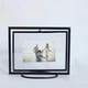thumbnail image 2 of Marcos de fotos de metal flotantes simples, exhibición de fotos, vidrio, decoración del hogar, bricolaje para Los 22.5x9.5x18cm, 2 of 8