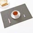 thumbnail image 1 of Placemats PVC Insulation Pads Plates Bowls Tableware Coasters Non-slip Rectangle Mat Home Decor, 1 of 7