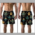 thumbnail image 3 of luoweisi Men's Beach Shorts Quick Dry Swim Trunks with Mesh Lining Vintage Teapot XL, 3 of 5