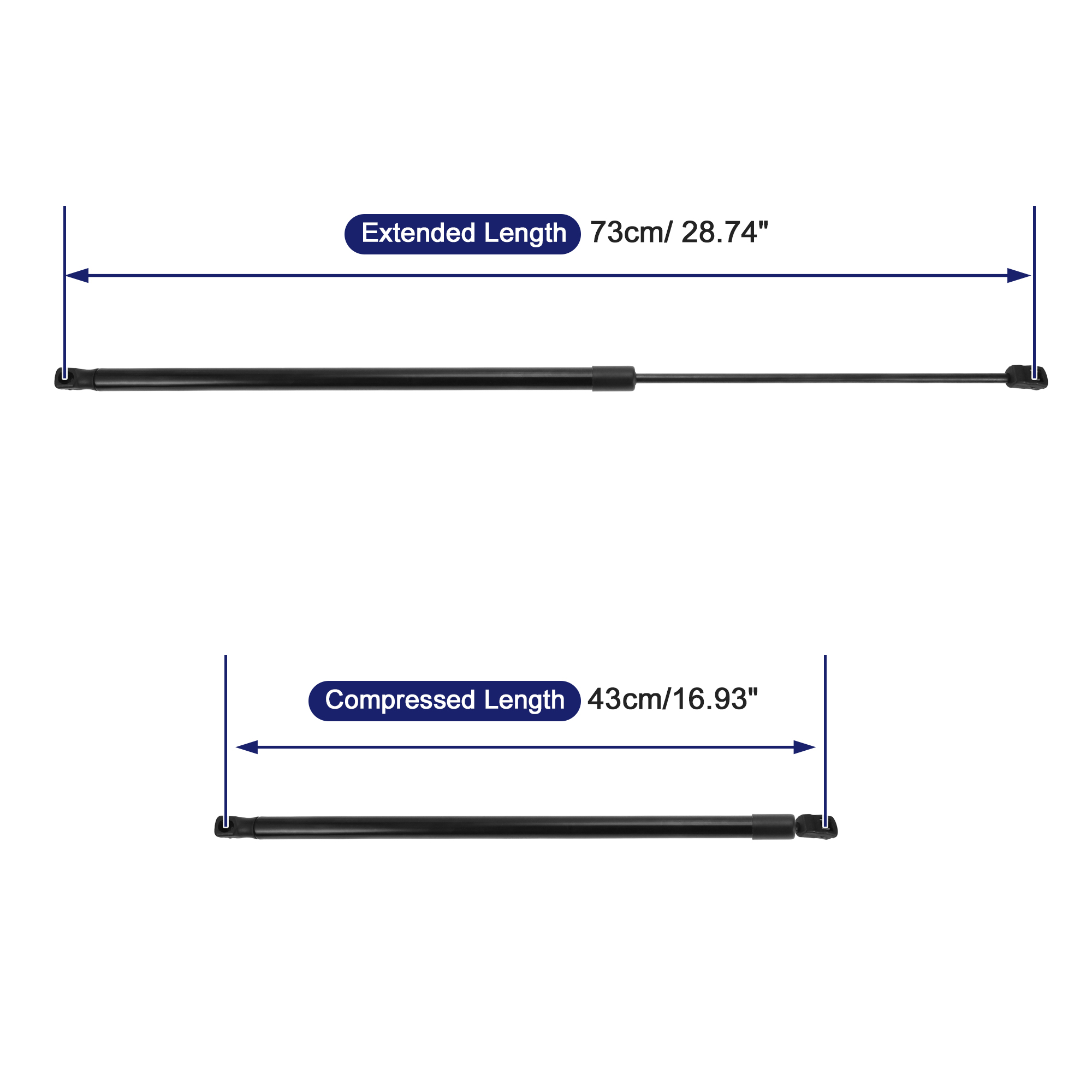 Unique Bargains Front Hood Lift Support Struts for Audi A3 Quattro Sedan 2015-2017