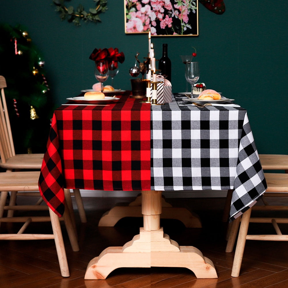 Christmas Party Tablecloth Cotton Linen Rectangular Table Cloth Cover Home Decor 