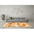 thumbnail image 3 of Ahgly Company Indoor Rectangle Abstract Orange Modern Area Rugs, 2' x 4', 3 of 4