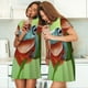 thumbnail image 4 of Easygdp Flying Frog On Branch Camisón de manga corta para mujer, informal, estampado, 4 of 6