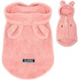 thumbnail image 1 of Abrigos de pijamas para perros pequeños cálidos de invierno para cachorros, mono PJS para mascotas con diseño de conejo lindo, ropa con capucha de lana suave MFZFUKR CPB-DE-LYY2160-3, 1 of 7