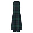 thumbnail image 4 of Black Watch Tartan Plaid pattern Long Dress women's luxury party dress Long dress ladies dresses for special occasions, 4 of 6