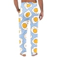 thumbnail image 5 of YLSDY Men's Lightweight Lounge Pants with Fun Egg Print Elastic Waist Breathable Casual Stylish Pajama Pants Light Blue XXL, 5 of 5