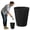 H, variant on Small Trash Can, Bathrooms Wastebasket, Plastic Trash Bin Garbage Container Rubbish Can Paper Basket Office OrganizerOffices, (Black)