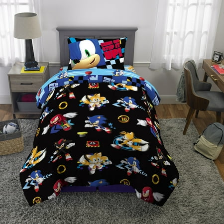 Sonic The Hedgehog Bed In A Bag Kids Bedding Bundle Set