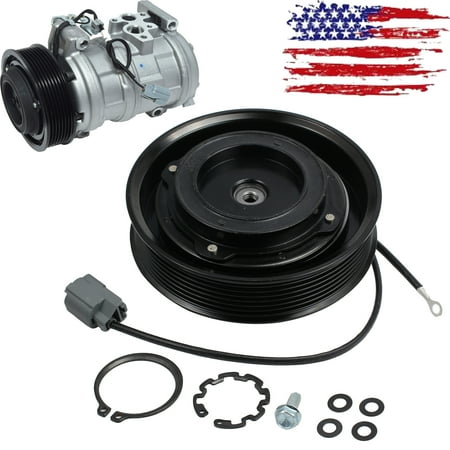 88 A/c Bypass Pulley - ESYNIC AC Compressor Clutch KIT for Honda Acura Odyssey Pulley Coil Bearing Plate,OEM#38810-RAA-A01 447220-4863 38810RCAA01 38810RDAA01 38810RDJA01 38810RGLA01
