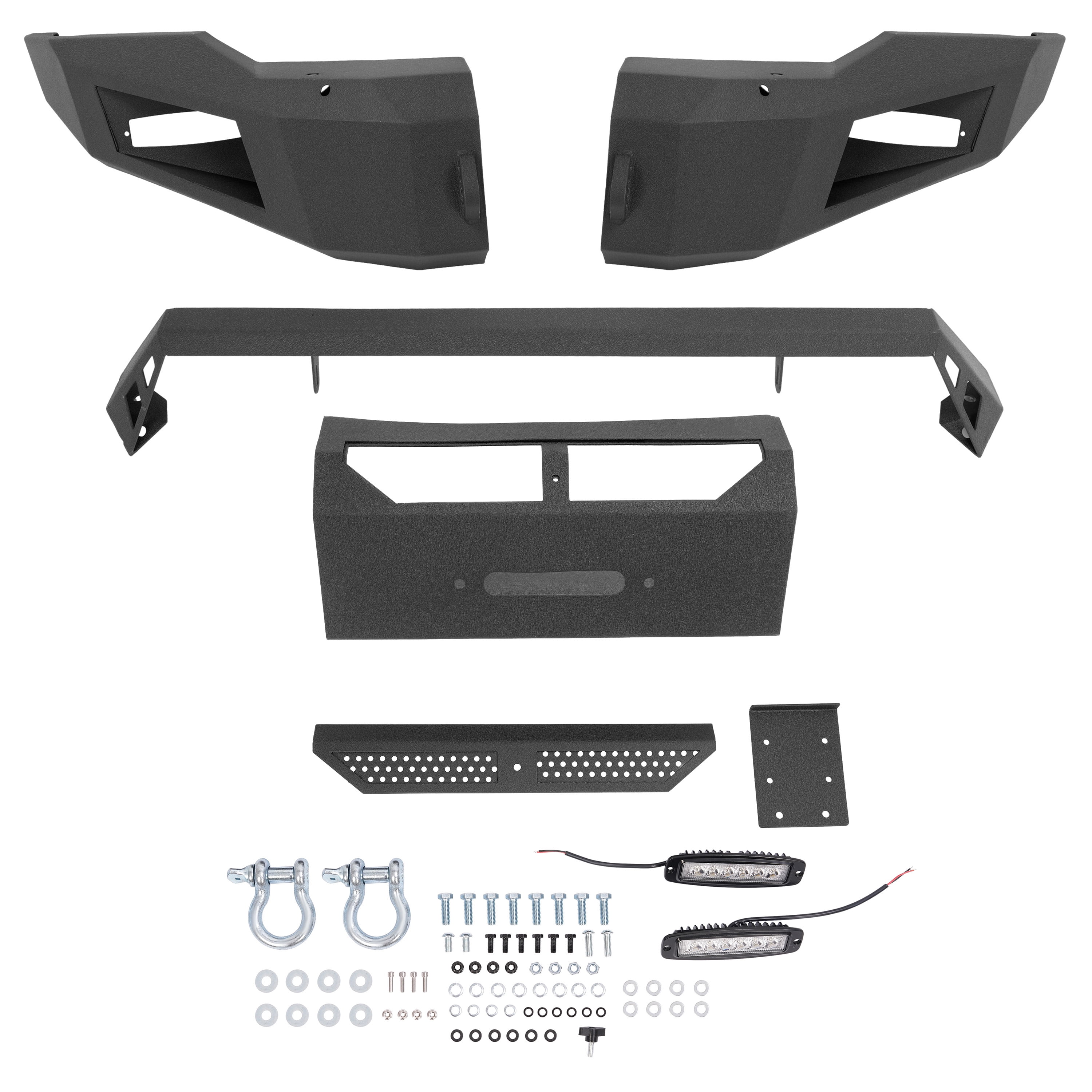 KOJEM Front Bumper Fit for Dodge Ram 1500 2006-2008 2007 Hooke Road Steel