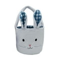 thumbnail image 4 of Dmlowu Bunny Easter Basket for Kids - Large Easter Basket with Handle, Portable Storage Basket for Organizing Flowers Storage Bins Easter Egg Hunt Prizes, 4 of 4