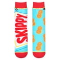 thumbnail image 2 of ODD SOX – SKIPPY Peanut Butter Logo & Peanut Pattern Novelty Crew Socks – Size Large – Men’s 8–12 /, 2 of 6