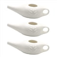 thumbnail image 1 of 3X Olla Neti de Cerámica de 250 Ml, Olla para Limpieza de Nariz, Duradera, una Prueba de Fugas, para Enjuague Nasal, Lavado de Nariz, Hombres y Mujeres,, 1 of 2