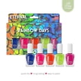 thumbnail image 3 of Eternal Neon Nail Polish Set for Women (RAINBOW DAYS) - Nail Polish Set for Girls - Lasting & Quick Dry Finger nail Polish Kit for Home DIY Mani Pedi - Made in USA, 13.5mL (Set of 5), 3 of 7