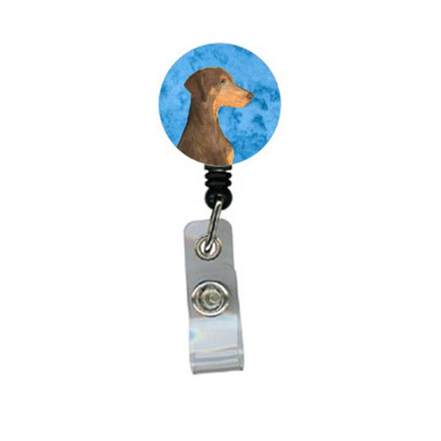 Doberman Enrouleur de Badge Rétractable Ou Support d'Identification avec Clip