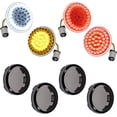thumbnail image 1 of GHSDFBB 1157 LED Motorcycle Turn Signals 2" Bullet Front Rear Turn Signals Lens Covers Kit Compatible for 1986-2024 Harley Touring Street Glide Dyna Sportster Softail Electra Road Glide Iron 883, 1 of 7