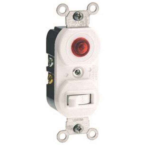 1POLE COMMERCIAL GRADE AC COMBINATION TOGGLE SWITCH AND NEON PILOT