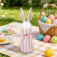 thumbnail image 5 of YIKA Easter Striped Ornament Features Bow Stands Tall And Straight Easter Artificial Bunny Home Garden Decor, 5 of 6