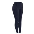 thumbnail image 6 of ZACPNCV Women Yoga Pants Tummy Control Leggings Active Gym Pants Solid Color High Waisted Workout Leggings with Pockets Cycling Running Sports Pants Navy 3XL, 6 of 7