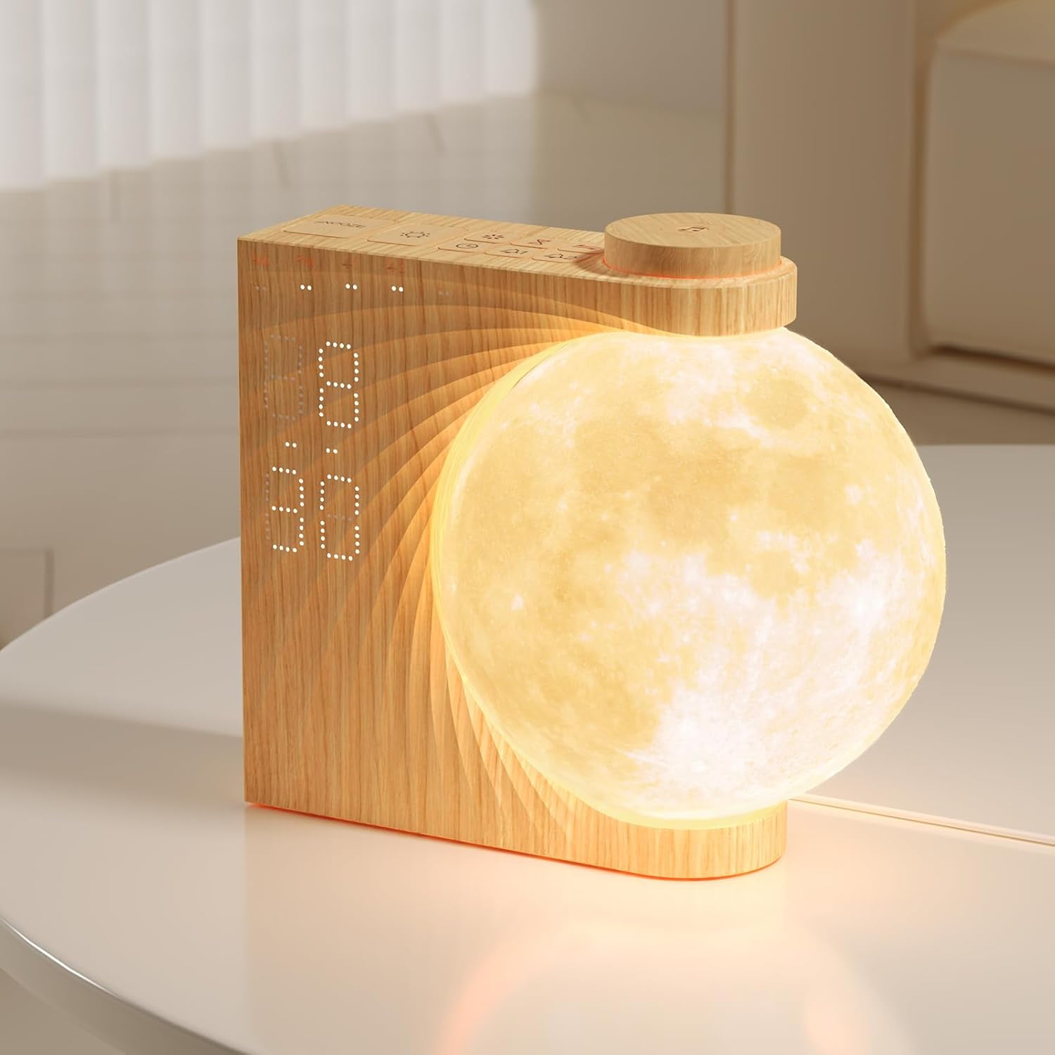 Sunrise Alarm Clocks Sound Machine Moon Lamp for bedrooms