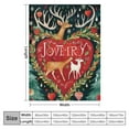 thumbnail image 4 of COMIO Christmas Deer Blanket Christian Deer Throw Blanket Deer Stuff Animal Gifts for Girls Boys Kids Women Man Deer Lovers Warm Soft Cozy Plush Flannel Blanket Decor for Couch Sofa Bed, 4 of 6