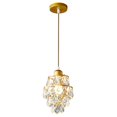 thumbnail image 1 of Modern Crystal Chandelier Lighting Fixture Gold Finish, Round Crystal Pendant Lamp, for Foyer, Hallway, Balcony, Corridor, Dining Room, 1 of 2