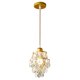 thumbnail image 1 of Modern Crystal Chandelier Lighting Fixture Gold Finish, Round Crystal Pendant Lamp, for Foyer, Hallway, Balcony, Corridor, Dining Room, 1 of 2