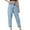 Blue, variant on Gifts for Mom LSLJS Women's High Waisted Loose High Waisted Slimming Jeans Solid Color Straight Leg Casual Pants Womens Work Pants