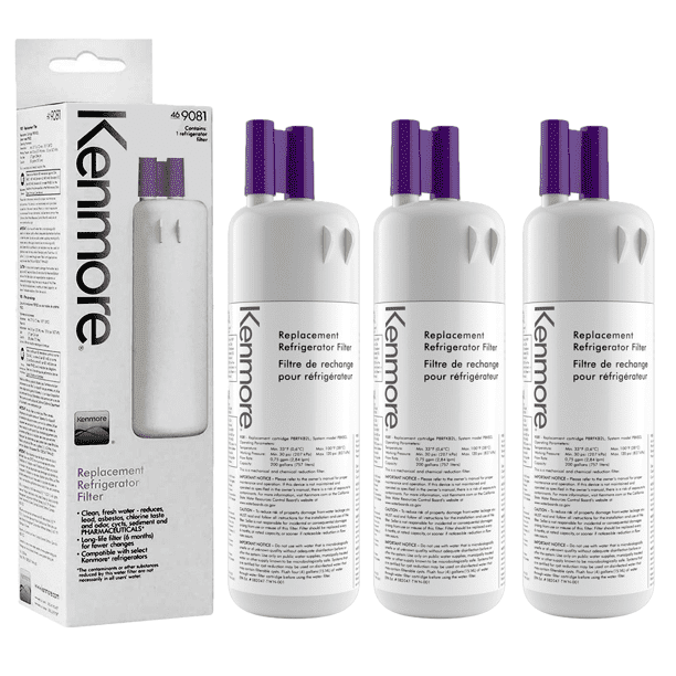 3 Pack Kenmore 9081 469081 469930 Refrigerator Water Filter Sealed