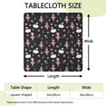 thumbnail image 2 of Ballerina Princess Swan Pattern Square Fitted Tablecloth with Elastic Edge,Square Table Cover,Washable Elastic Table Cover for Home Kitchen Party Decor 34"x34", 2 of 6