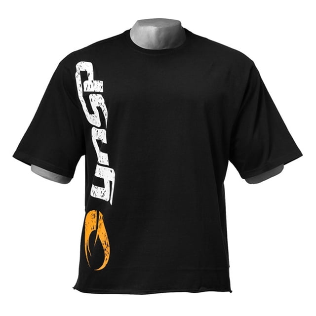 GASP Bodybuilding T-Shirt for Men - Short Sleeve Gym Shirt for Training and Motivation Black-B 2XL