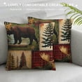 thumbnail image 3 of Qinduosi Throw Pillow Covers Inch Pack of , Rustic Pillow Covers for Bed Sofa Couch, Farmhouse Cushion Covers, Decorative Accent Pillow Cases Cabin Decor, 3 of 5