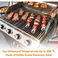 thumbnail image 4 of 5 Pcs Grill Mesh Mat Reusable BBQ Grill Mats Black Outdoor Barbecue Baking Accessories Works on Gas Charcoal Electric Grill for Grilling Meat, Steak, Fish, Vegetables, Non-Stick,16"x12",Black, 4 of 7