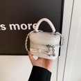 thumbnail image 3 of Bolso de mano con personalidad, moda, temperamento, simple y elegante, estético, nuevo estilo coreano informal, bolso de mensajero de hombro de moda 2025, 3 of 5