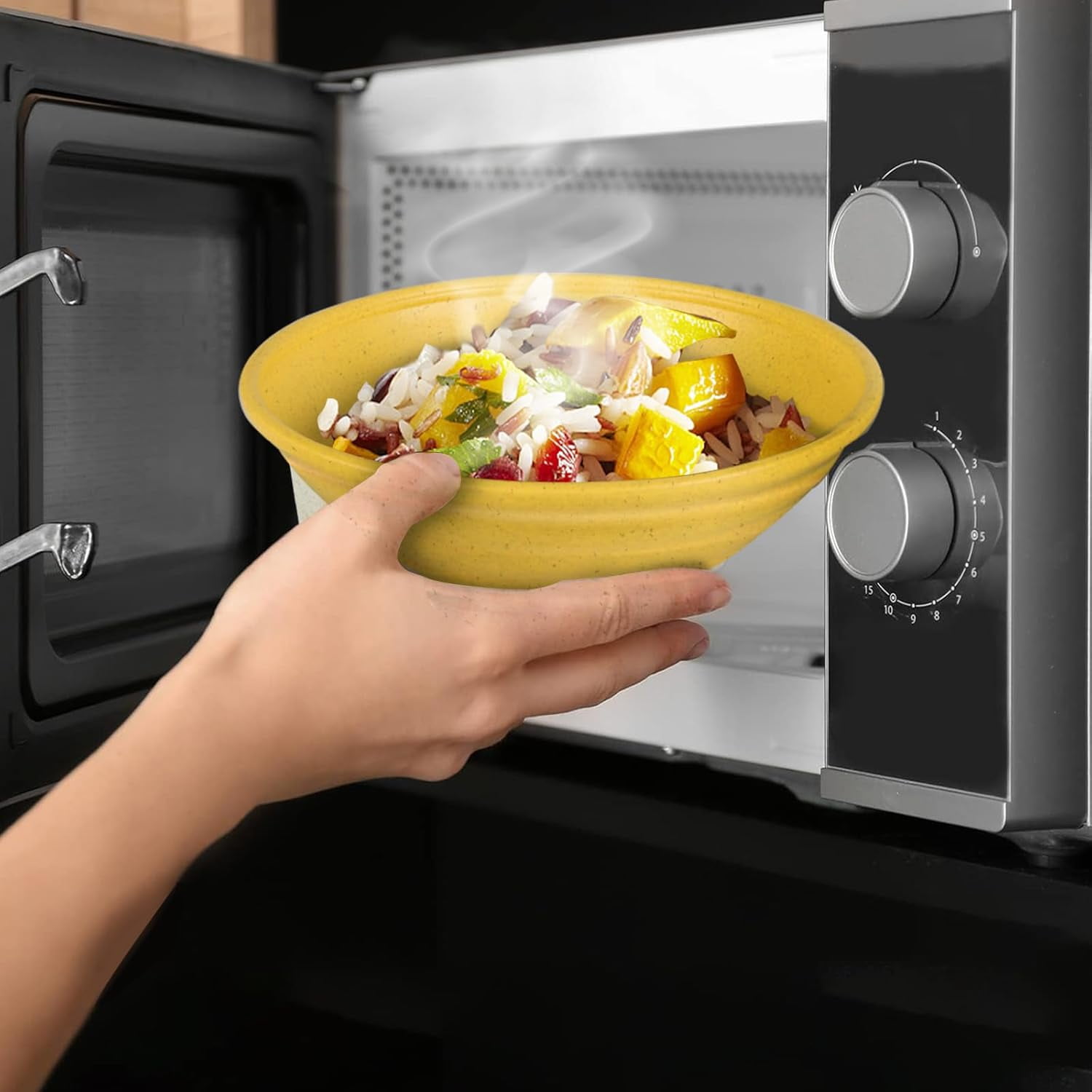 Lot De 2 Bols à Ramen XL (6 Pièces) Avec Cuillères Et Baguettes En Mélamine De Qualité Restaurant Pour Nouilles, Pho, Udon, Thai, Chinois