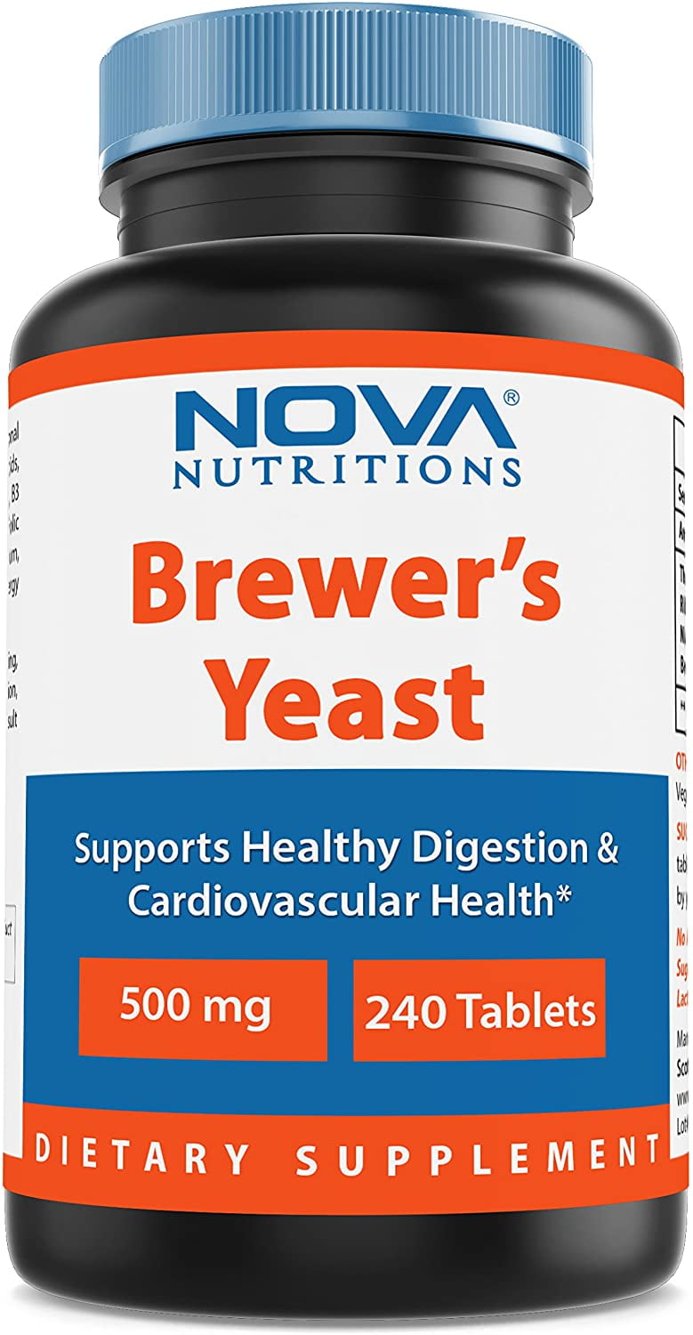 Nova Nutritions Brewers Yeast Tablets 500 mg 240 Count Walmart Canada